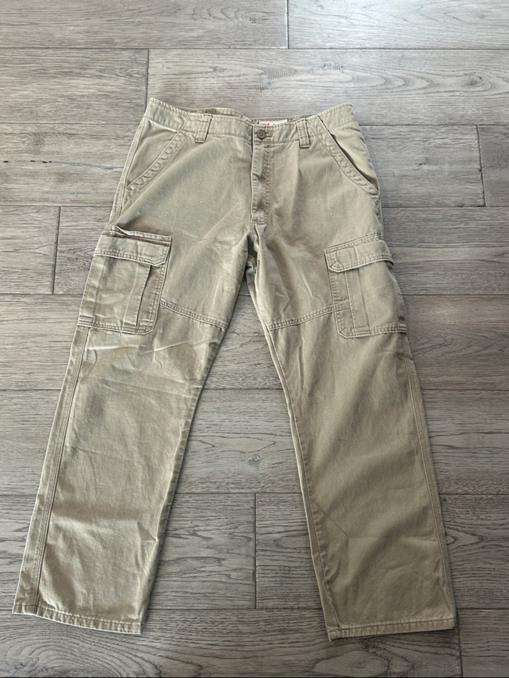 Wrangler Men's Khaki Cargo Pants Size 36 x 30
